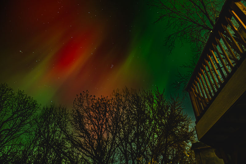 Aurora with Pleiades — Lakeville, MN